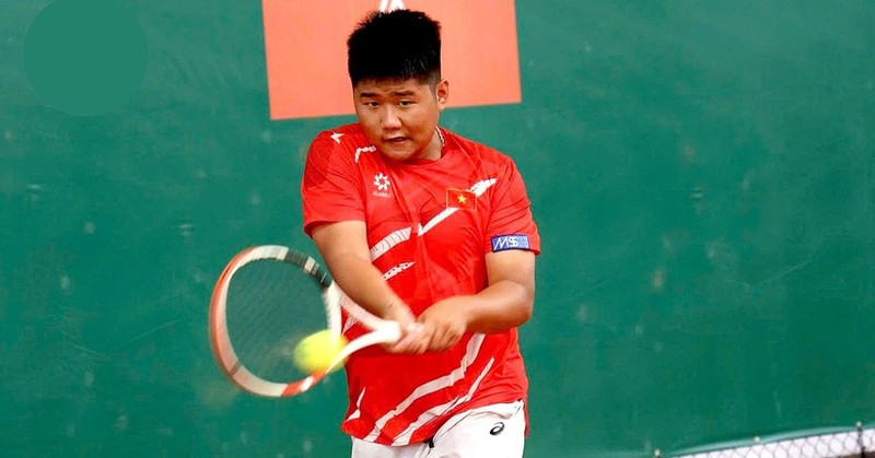 Lê Tiên Anh en action lors des Roland-Garros Junior Series by Renault 2025 au Japon en octobre. Photo : VTF.