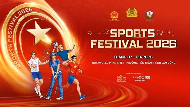 Le Sports Festival 2026 réunira, de juillet à septembre à Phan Thiet, une dizaine de disciplines sportives et près de 17 000 participants. Photo : tdtt.gov.vn.jpg