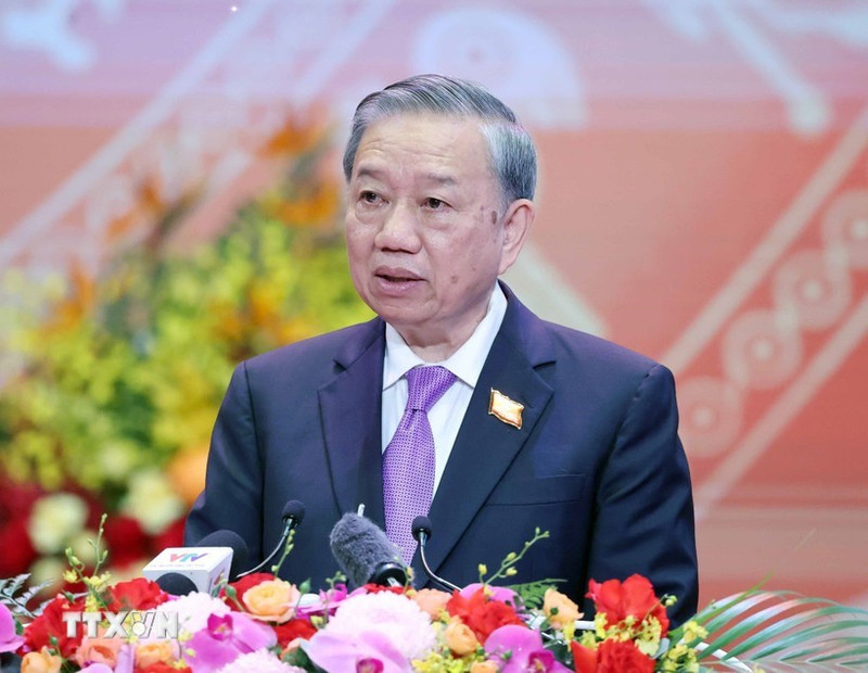 Le secrétaire général du Parti communiste du Vietnam, To Lam. Photo : VNA.
