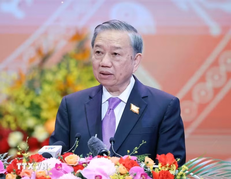 Le secrétaire général du Parti communiste du Vietnam, To Lam. Photo : VNA.