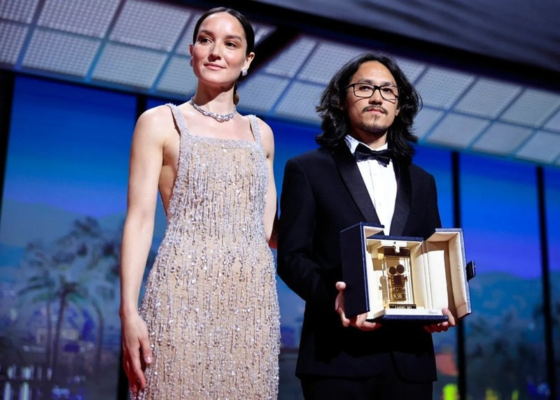 Pham Thien An, récompensé à Cannes en 2023 avec Inside the Yellow Cocoon Shell. Photo : VNA