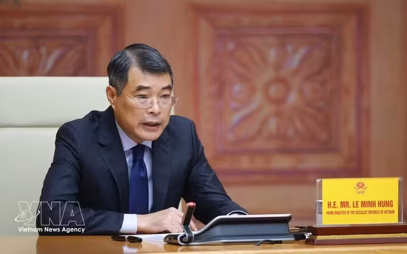 Le Premier ministre Le Minh Hung. Photo : VNA.