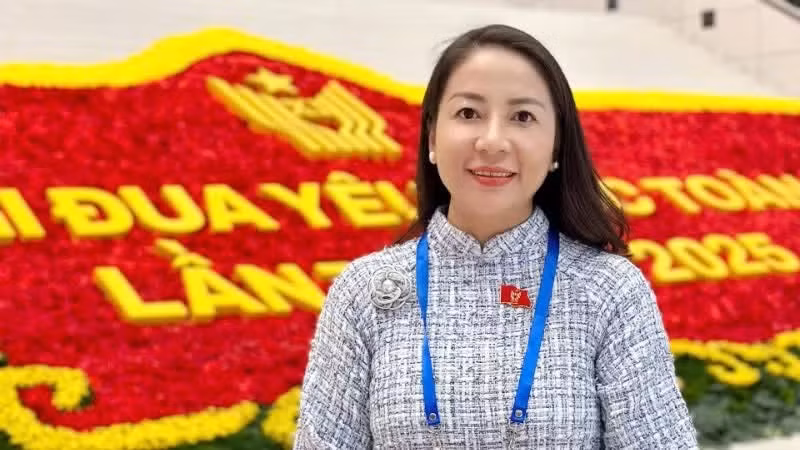 Ta Thuy Lien, cheffe du comité de liaison de l’Association des Vietnamiens à Singapour. Photo : NDEL.