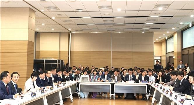 Conférence de promotion de la coopération économique Vietnam–République de Corée. Photo : VNA.