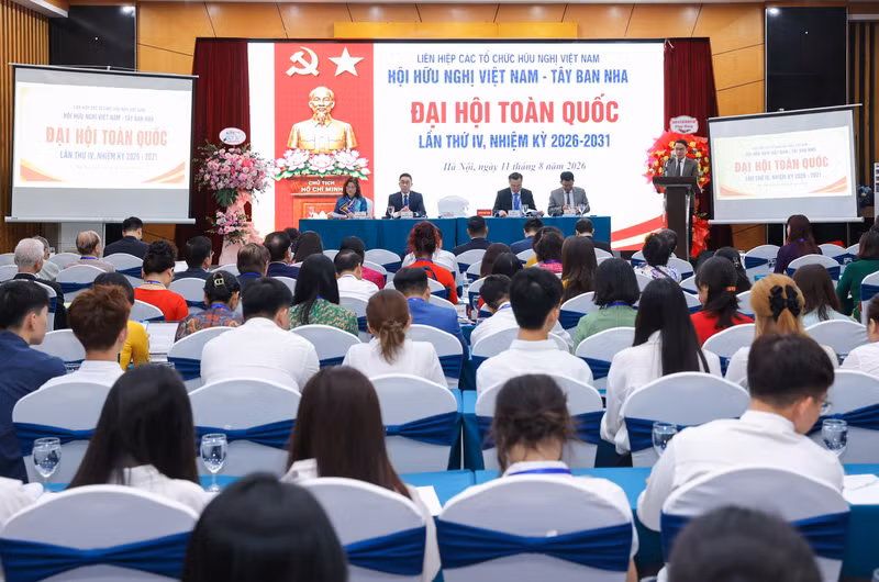 Le IVe congrès national pour le mandat 2026-2031 de l’Association d’amitié Vietnam-Espagne. Photo : thoidai.com.vn