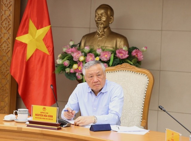 Le vice-Premier ministre permanent Nguyen Hoa Binh. Photo: VNA