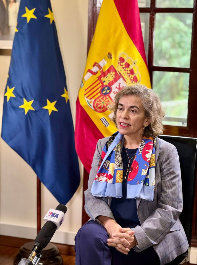 L’ambassadrice d’Espagne au Vietnam, Carmen Cano De Lasala. Photo: VNA