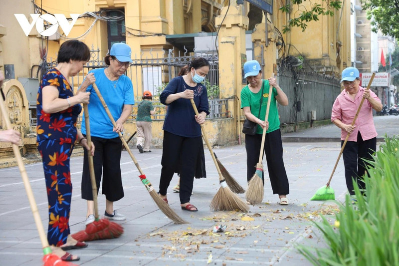 « Ensemble pour un Hanoï vert et propre ». Photo : VOV.
