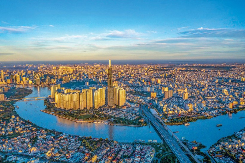 Un coin de Hô Chi Minh-Ville. Photo : VNA.