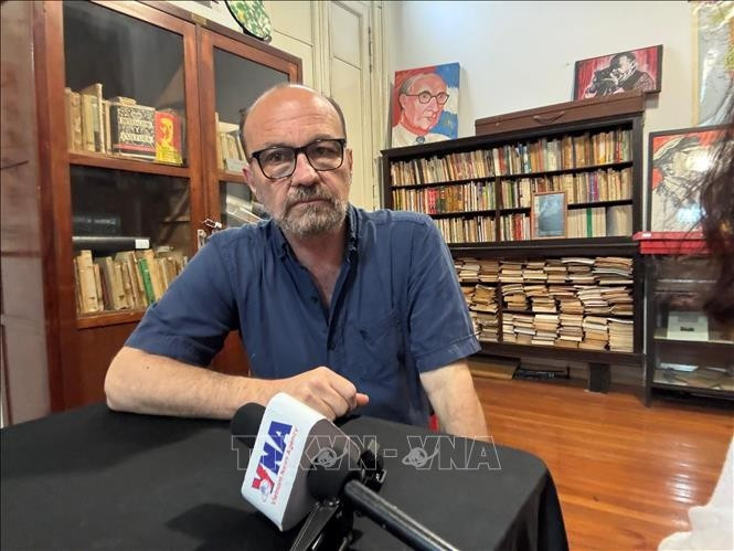 Marcelo Rodriguez, chef du Département des relations extérieures du Comité central du Parti communiste argentin. Photo : VNA.