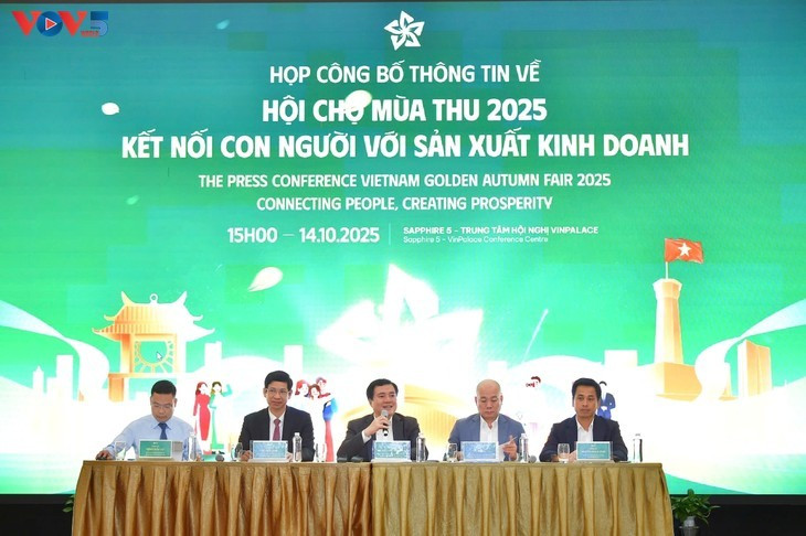 La conférence de presse sur La Foire d’automne 2025. Photo: Nguyên Long/VOV