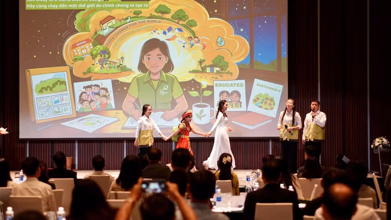 Lors de la cérémonie de célévration de 20 années de présence de GNI au Vietnam. Photo : thoidai.com.vn