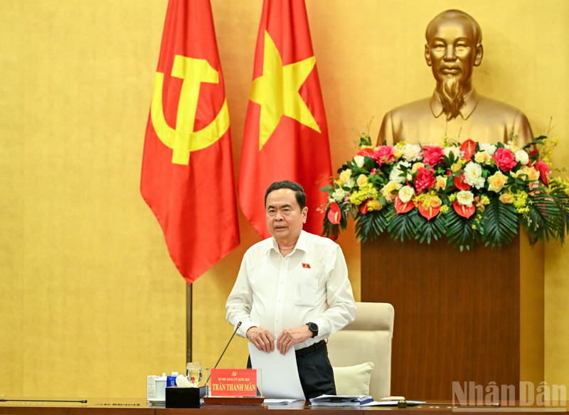 Tran Thanh Man, membre du Bureau politique, secrétaire du Comité du Parti de l’Assemblée nationale et président de l’Assemblée nationale. Photo: NDEL