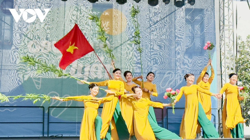 Un spectacle lors de la Journée culturelle vietnamienne à Budapest. Photo : baoquocte.vn