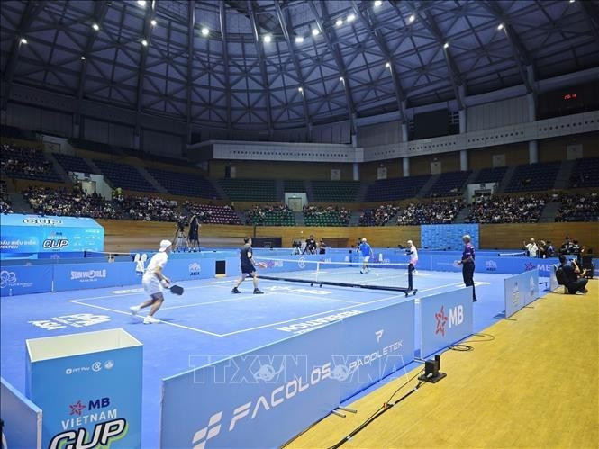 La PPA Tour Asia – MB Vietnam Cup 2025, tournoi international de pickleball, se déroule à Da Nang. Photo : VNA