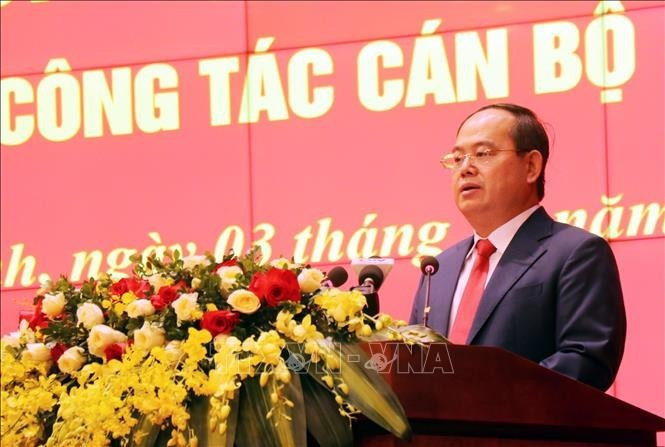 Quan Minh Cuong, secrétaire du Comité provincial du Parti de Quang Ninh pour le mandat 2025-2030. Photo : VNA.