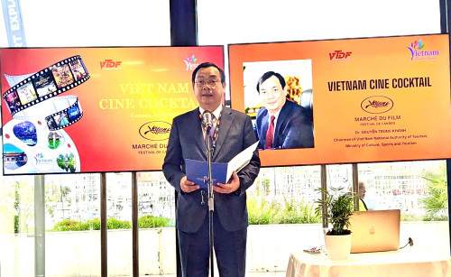 Nguyen Trung Khanh, directeur général de l’Administration nationale du tourisme du Vietnam, lors de l’événement. Photo : VGP. Nguyen Trung Khanh, directeur général de l’Administration nationale du tourisme du Vietnam, lors de l’événement. Photo : VGP.