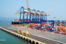 Port international de Lach Huyen dans la ville de Hai Phong. Photo : VNA. 