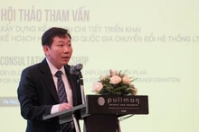 Nguyen Do Anh Tuan, directeur du département de la coopération internationale, ouvre l’atelier. Photo : ministère de l’Agriculture et de l’Environnement