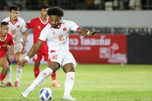 Xuan Son ouvre le score pour le Vietnam sur penalty à la 68e minute. Photo : VFF. 