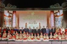 Cérémonie d’accueil du titre reconnaissant Hanoï comme membre du Réseau mondial des villes apprenantes de l’UNESCO. Photo: VNA