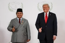 Le président indonésien Prabowo Subianto (à gauche) et le président américain Donald Trump. Photo : Politico 