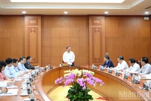 Lors de la réunion. Photo : Dang Khoa