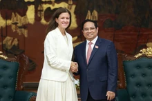 Le Premier ministre Pham Minh Chinh a reçu mardi matin 30 septembre María Victoria "Marí" Zingoni, directrice générale (PDG) des activités Power du groupe américain GE Vernova, en visite de travail au Vietnam. Photo : VNA. 