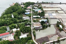 Vue aérienne d’un coin pittoresque de l’îlot Thieng Lieng.