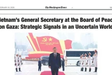 Capture de l'article publié par The Washington Times le 19 février. Photo : VNA. 