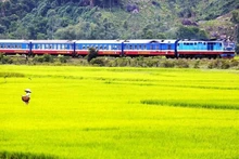 L'Express de la Réunification emmène les passagers à travers les grandes villes et la campagne paisibles Photo : Lonely Planet.