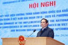 Le Premier ministre Pham Minh Chinh préside la conférence. Photo : VNA. 