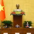 Le vice-président de l’Assemblée nationale, Nguyên Khac Dinh, s’exprime lors de la deuxième session de la 16e législature. Photo : VNA.