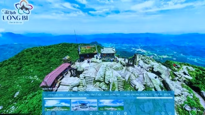 Images en réalité virtuelle à 360 degrés du mont Yên Tu. Photo : baoquangninh.vn
