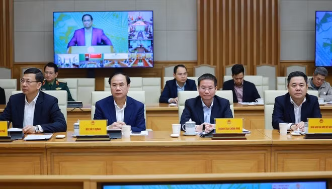 Des délégués à la conférence de bilan à mi-parcours de la « Campagne Quang Trung ». Photo : VNA