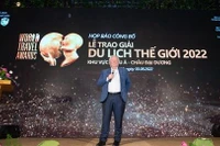 Conférence de presse sur la cérémonie de remise des World Travel Awards 2022 - Région Asie-Océanie, le 30 août à Hô Chi Minh-Ville. Photo: VNA