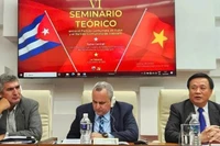 Le séminaire théorique intitulé « Fidel Castro – Hô Chi Minh : une vision révolutionnaire » a eu lieu le 14 mai à La Havane. Photo : Ambassade du Vietnam à Cuba 