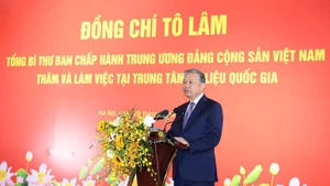 Le secrétaire général du Parti communiste vietnamien, To Lam. Photo : NDEL.