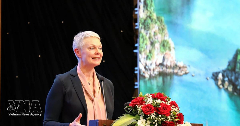 Hilde Solbakken, ambassadrice de Norvège au Vietnam. Photo : VNA. 