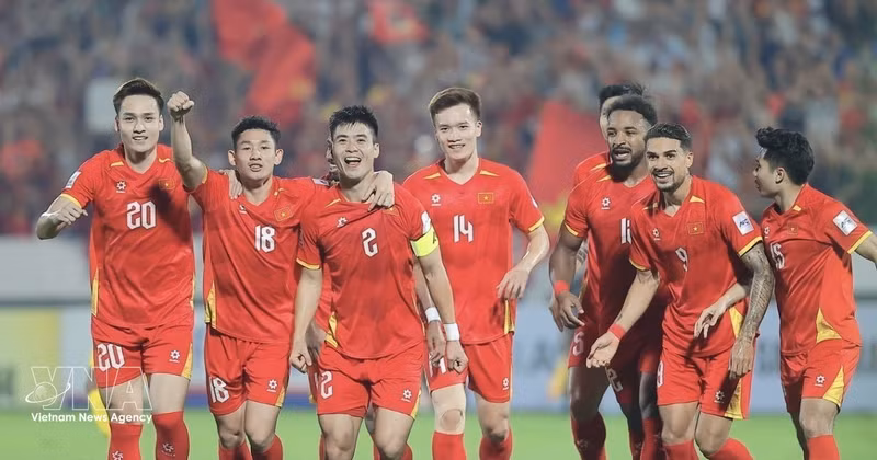L’équipe nationale masculine du Vietnam. Photo : VNA.