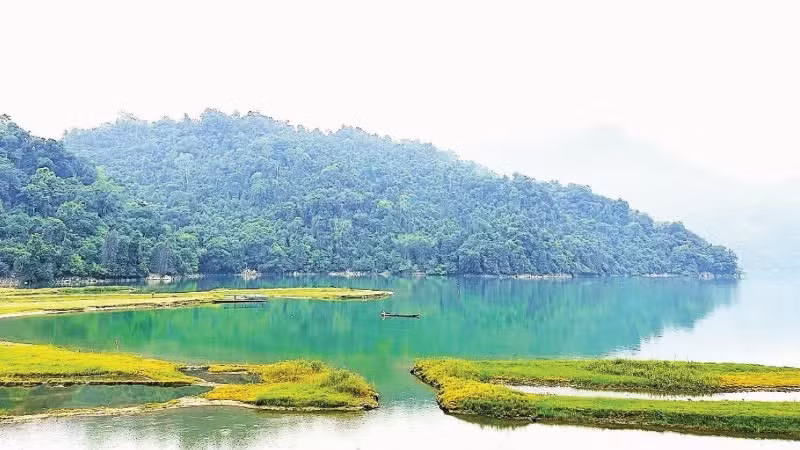 La beauté préservée du lac Ba Be attire les visiteurs.