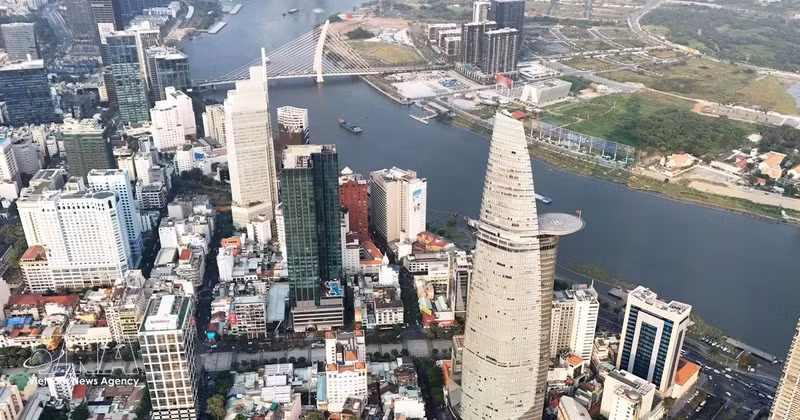 La tour financière Bitexco, située au centre de Ho Chi Minh-Ville. Photo: VNA