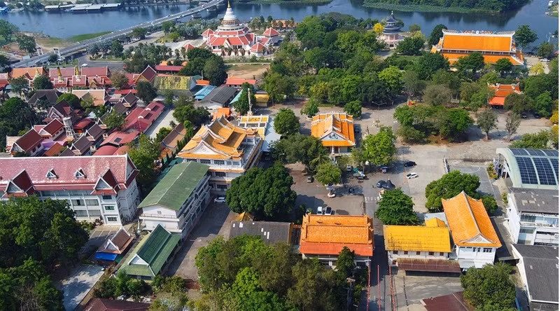 La pagode vietnamienne Khanh Tho, vielle de plus de 200 ans d’histoire au bord de la Kwai. Photo: VOV