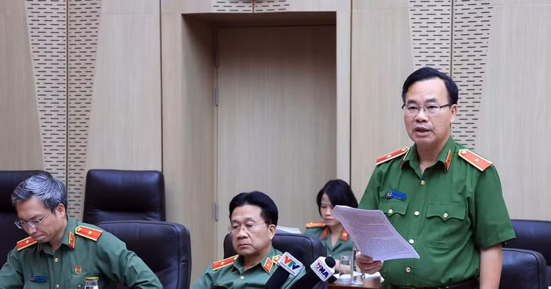 Le général Le Van Tan, chef adjoint du Bureau de l'Agence d'enquête de la police (C01). Photo: baochinhphu.vn