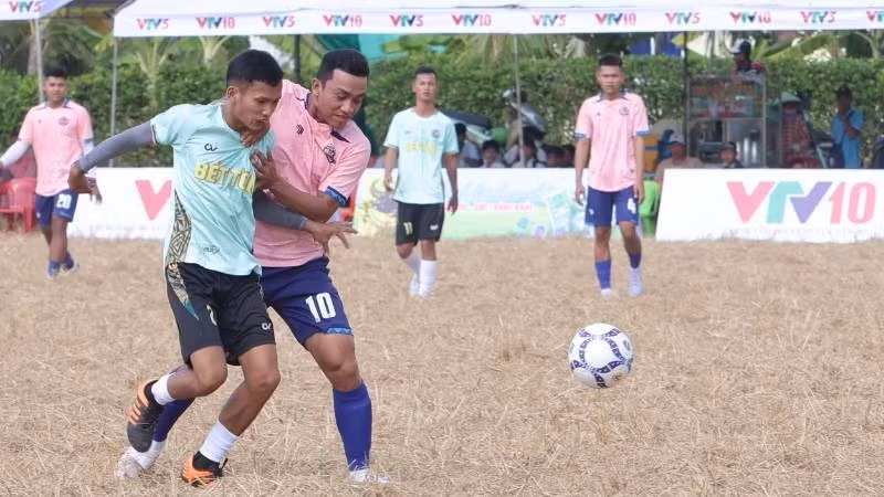 La compétition attire un grand nombre d’équipes d’agriculteurs. Photo : nhandan.vn