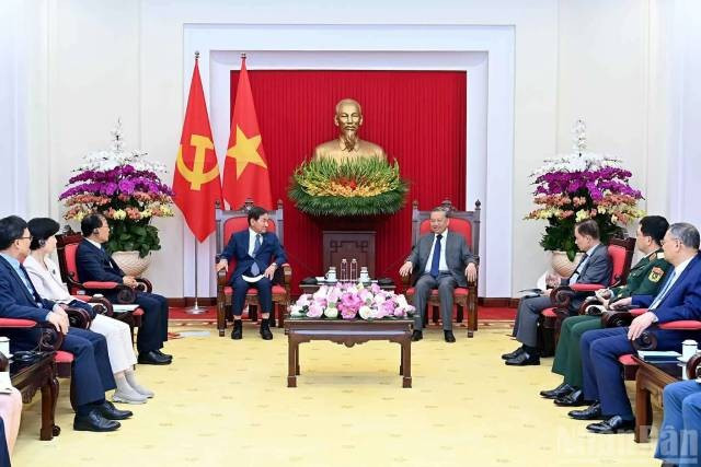 Le secrétaire général To Lam a reçu Park Chang Dal, envoyé spécial du Président sud-coréen Lee Jae Myung, le 29 juillet. Photo: nhandan.vn