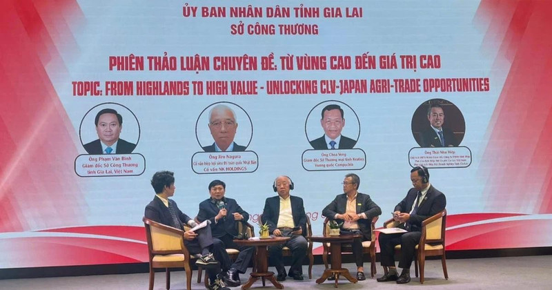 Conférence de connexion commerciale et de promotion des exportations 2025 dans la province vietnamienne de Gia Lai. Photo : VNA.