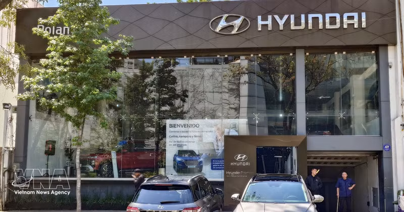 Une concession Hyundai au Vietnam. Photo : VNA.