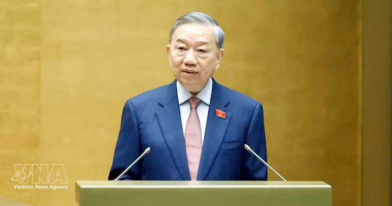 Le secrétaire général du Parti et président de la République, Tô Lâm. Photo: VNA