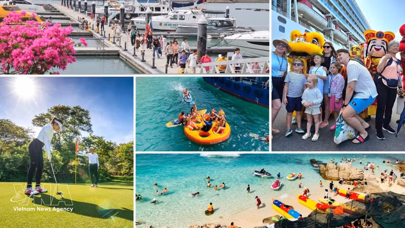 Dotée d'infrastructures de transport synchronisées, de baies de classe mondiale et d'un écosystème touristique diversifié, la province de Khanh Hoa est reconnue comme un des principaux sites balnéaires du Vietnam. Photo: VNA